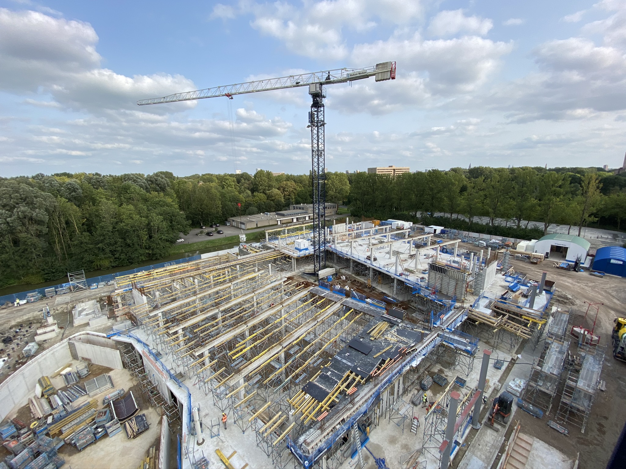 Werkzaamheden Feringa BuildingConstruction site Feringa Building