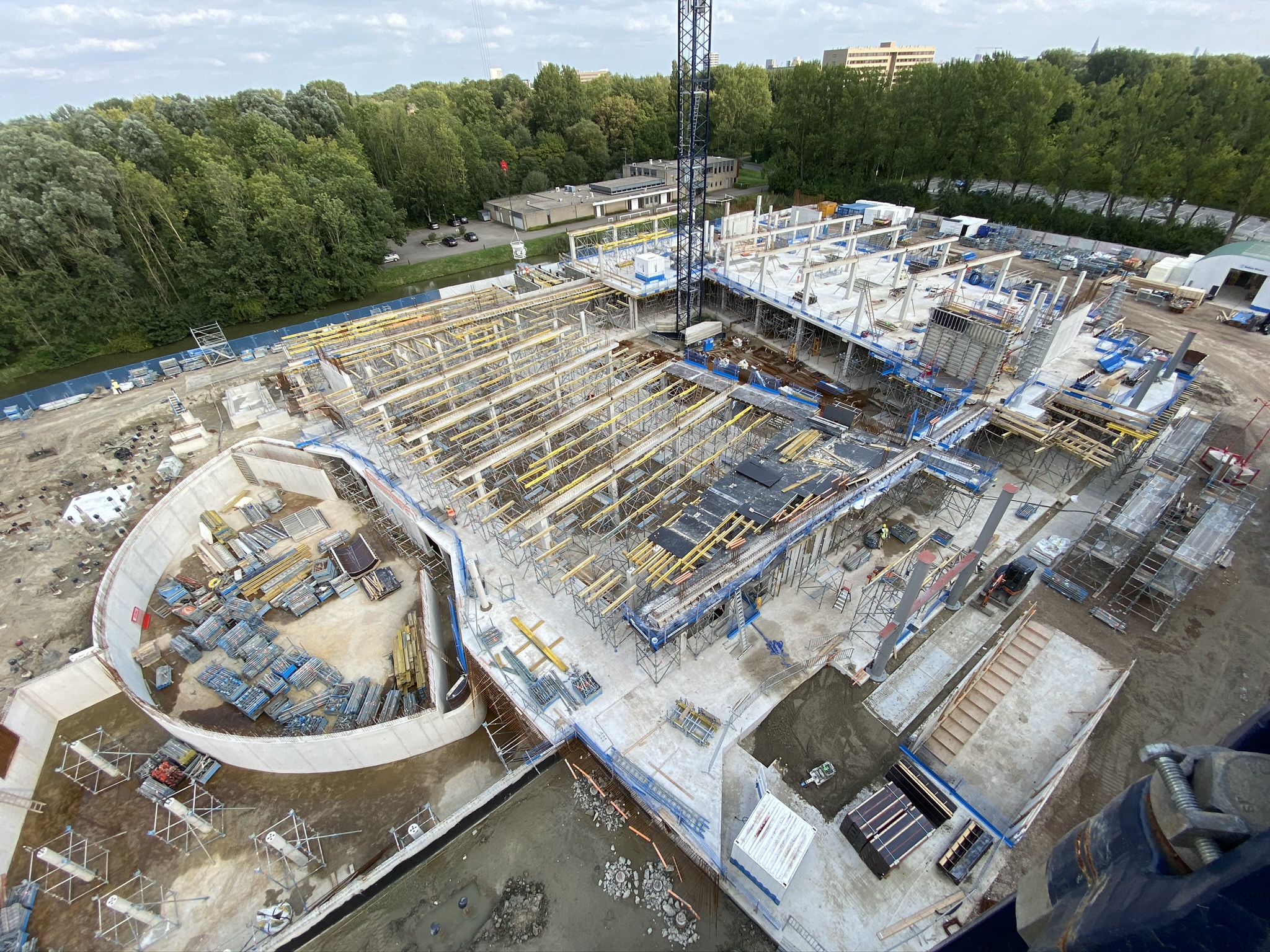 Werkzaamheden Feringa BuildingConstruction site Feringa Building