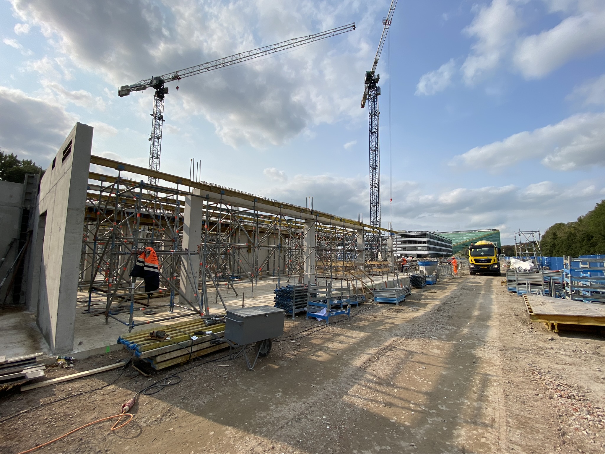 Werkzaamheden Feringa BuildingConstruction site Feringa Building