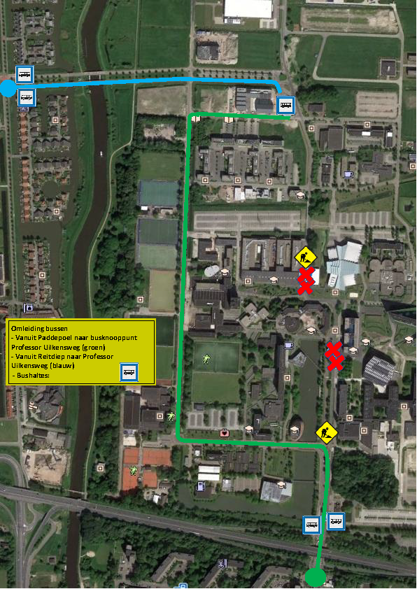 Omleiding busverkeerDetour for busses