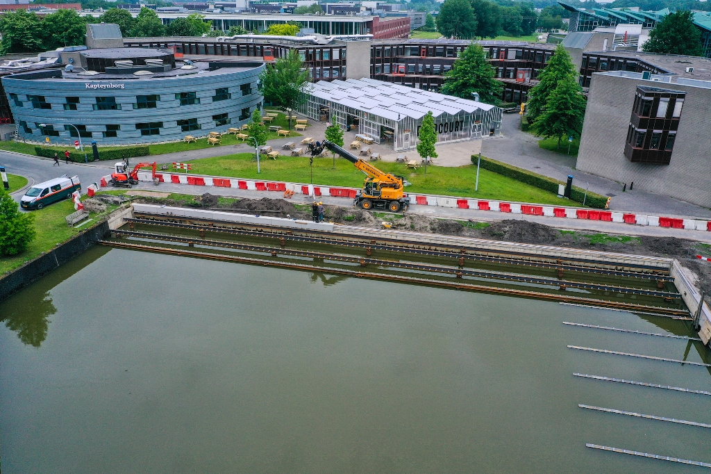 Werkzaamheden DuisenbergvijverConstruction work Duisenberg pond