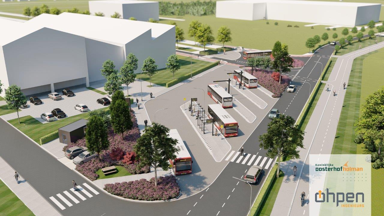 Impressie vernieuwd busstation
