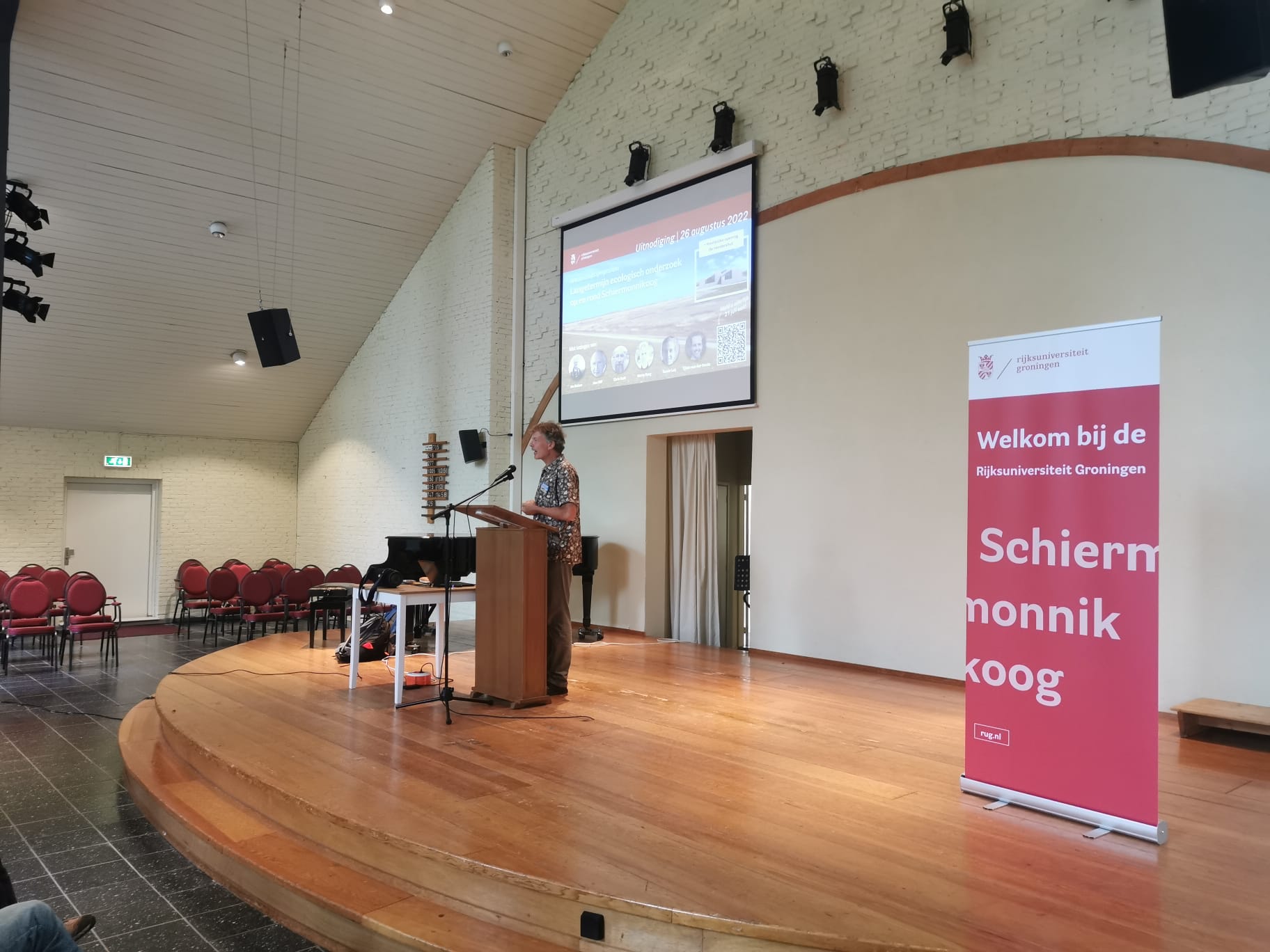 Symposium voorafgaand aan de opening, op Schiermonnikoog