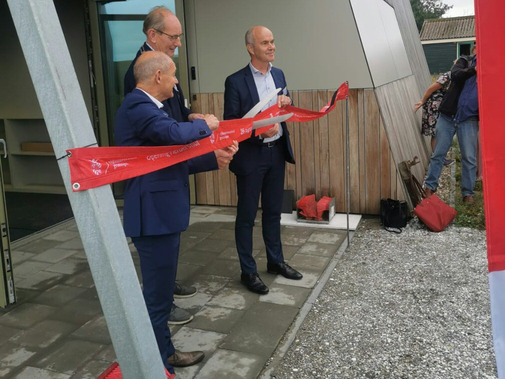 Openingshandeling door decaan FSE Joost Frenken, vicevoorzitter van het CvB Hans Biemans en loco burgemeester Johan Hagen van Schiermonnikoog