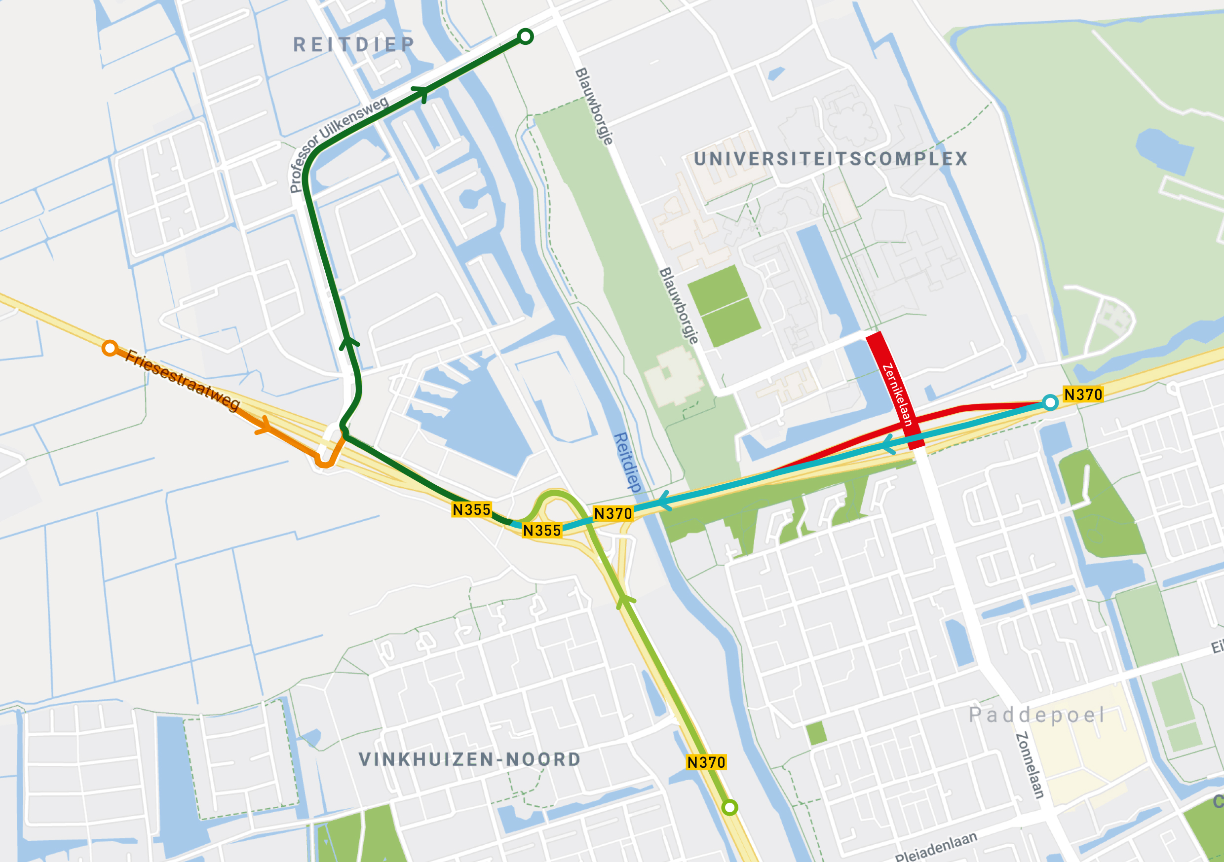 Diversions for car traffic 15 July - 25 August