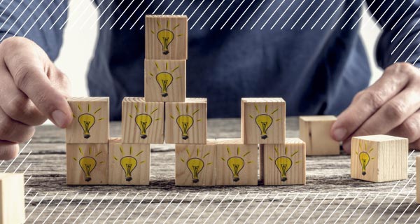 blocks with light bulbs