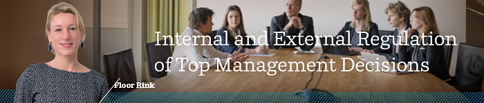 Interne en externe regulatie van management beslissingen