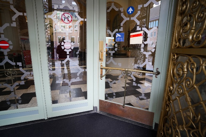 Doors main entrance academy building