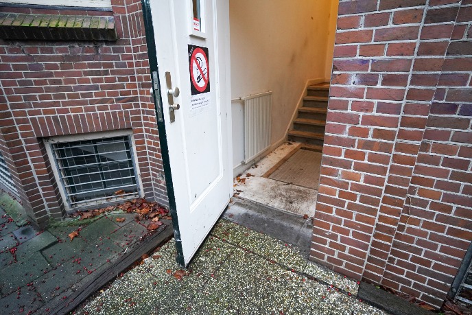 Back entrance, suitable for wheelchair users