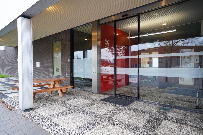 Main entrance of the building