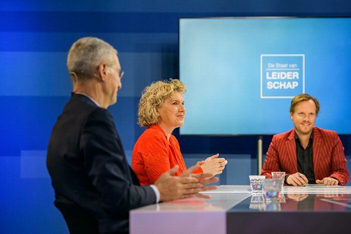 Janka Stoker in de Talkshow De Staat van Leiderschap, editie 2021Janka Stoker in the Talk show De State of leadership, edition 2021