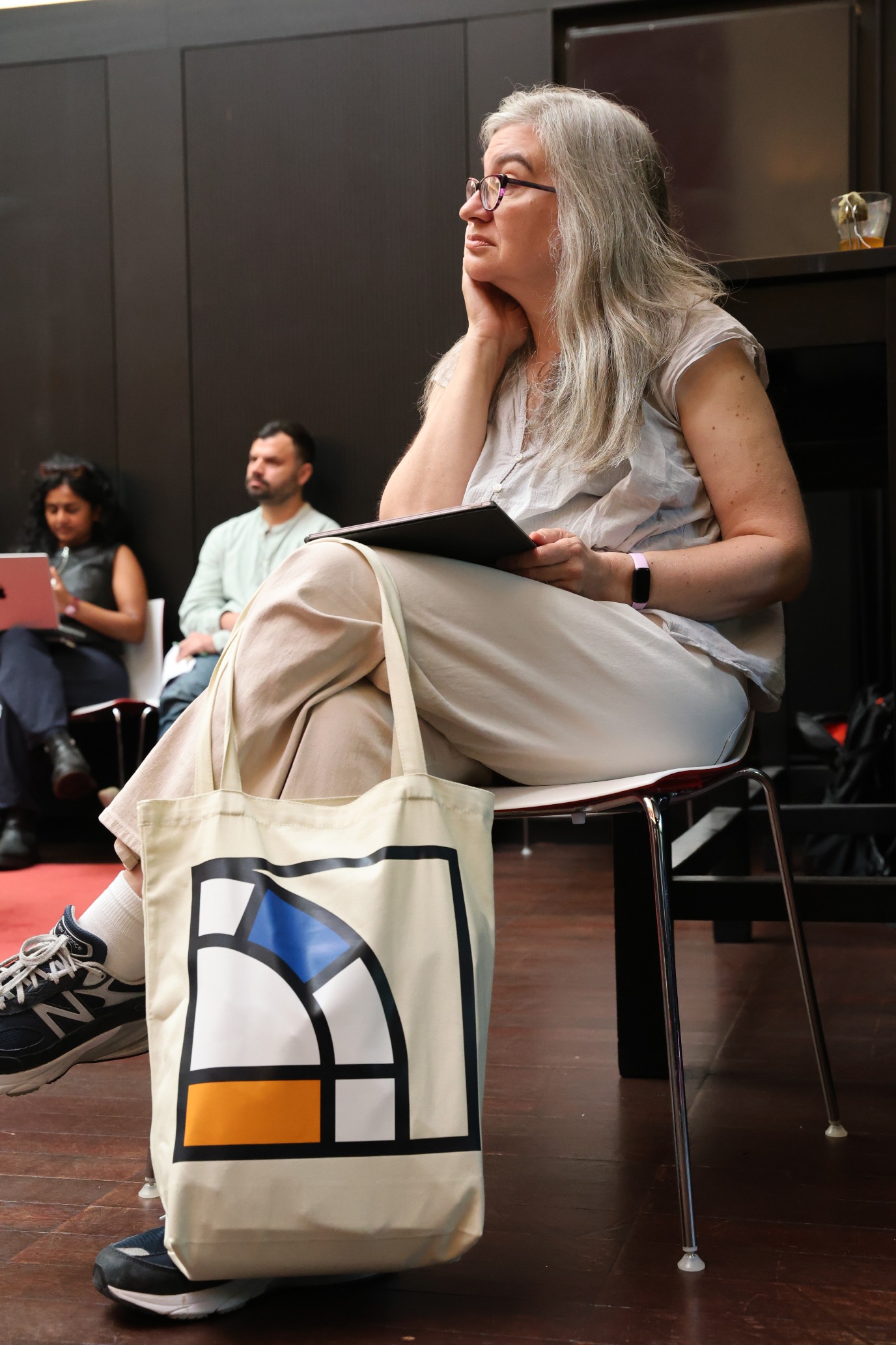 Listening carefully with a KNIR totebag