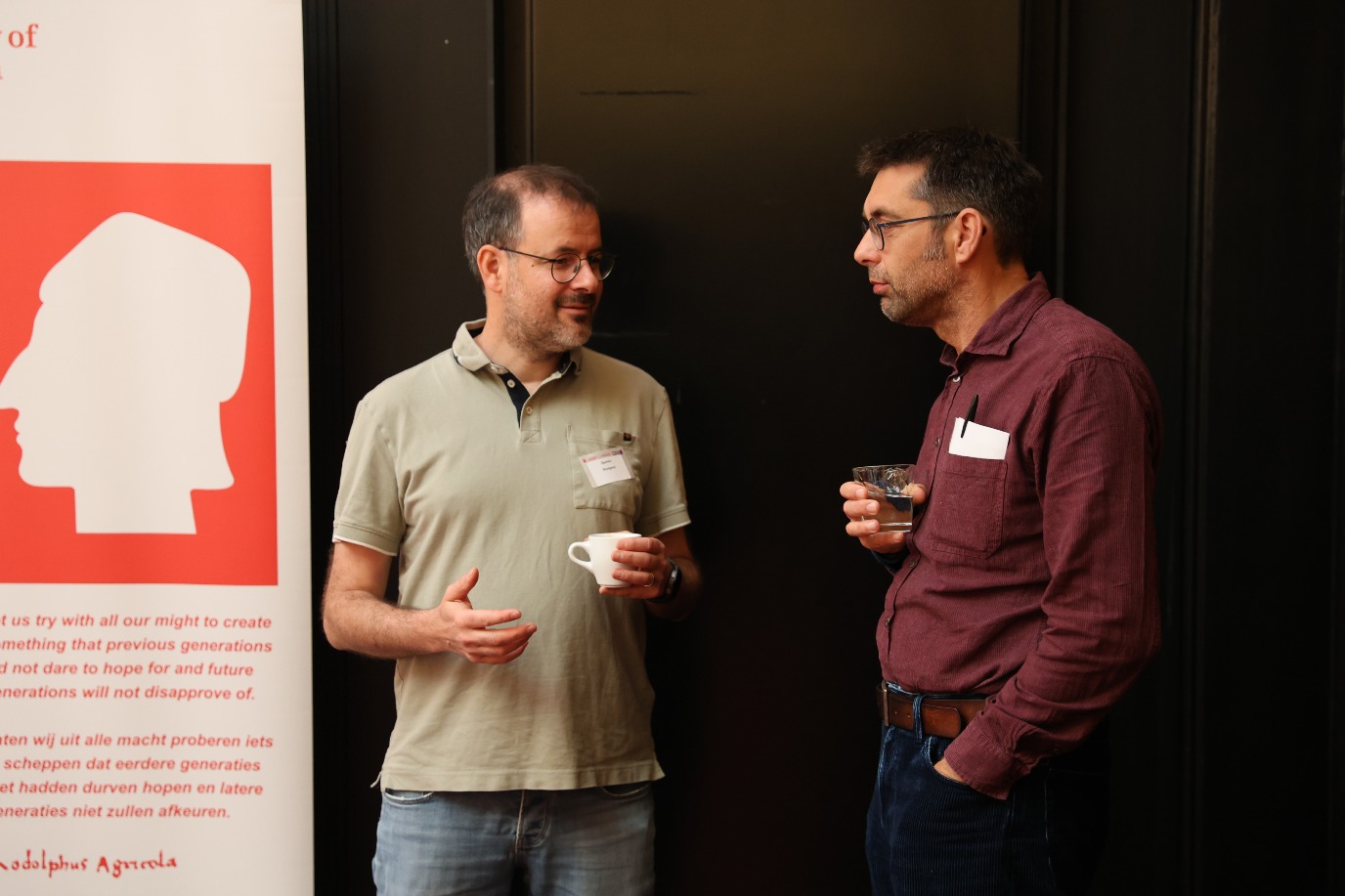 Conversation continues during Tea break