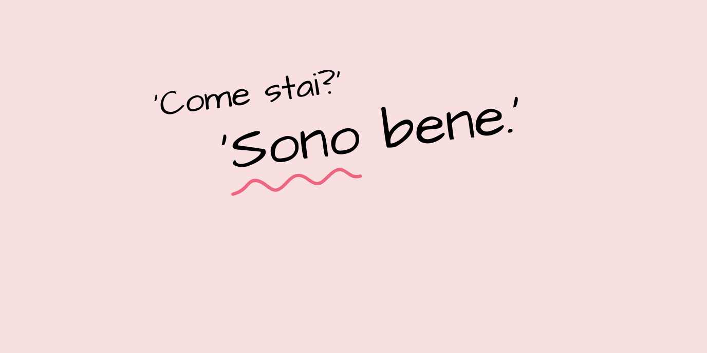 Come stai? Sono bene.