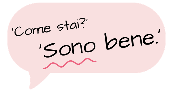 'Come stai?' 'Sono bene.'