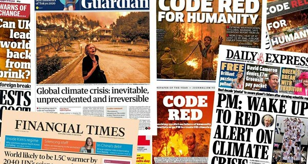 Tone of reporting on climate change has become increasingly urgent since the nineties