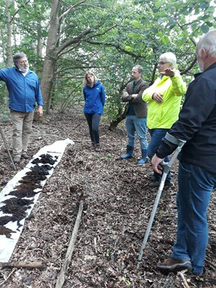 Invitees could see what such an old river meander looks like and were told what conclusions can be drawn from it