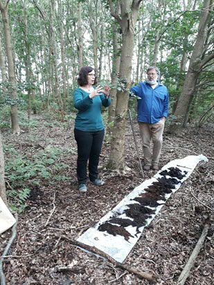 Invitees could see what such an old river meander looks like and were told what conclusions can be drawn from it