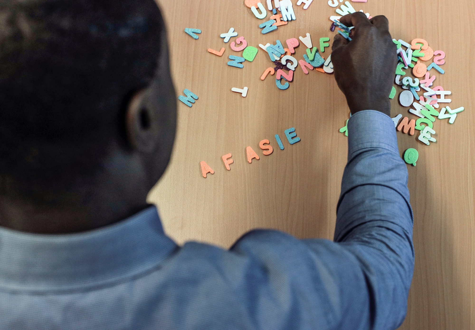 Frank Tsiwah came into contact with people who have aphasia as a result of a stroke. "To see them struggle with language really got to me."
