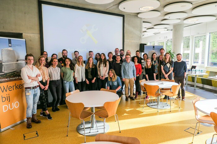 Students, teachers and DUO-team meet up at the DUO Headquarters