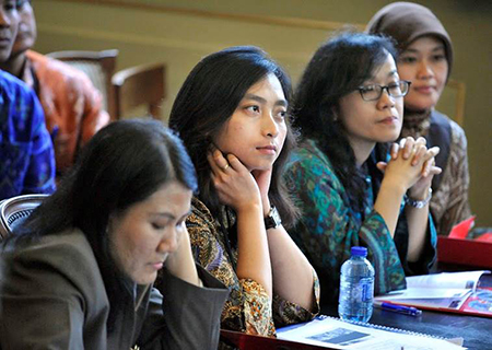 Indonesische onderzoekers op een SInGA-conferentie