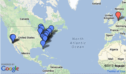 American Studies Exchange Program Locations