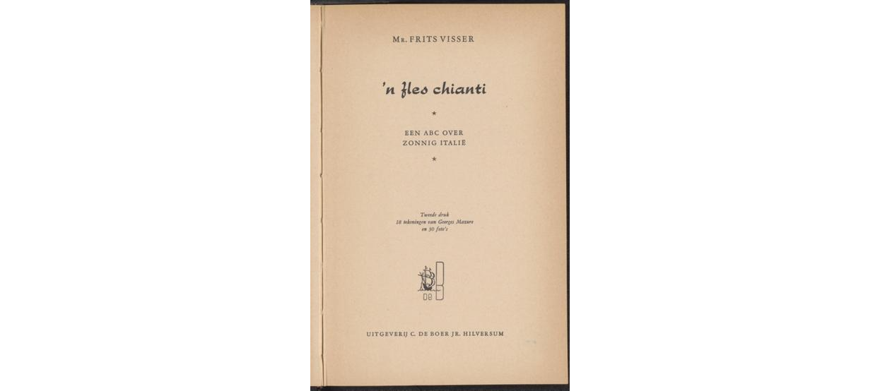 'n fles chianti: een ABC over zonnig Italië (1958)