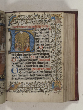 initiaal in middeleeuws handschrift