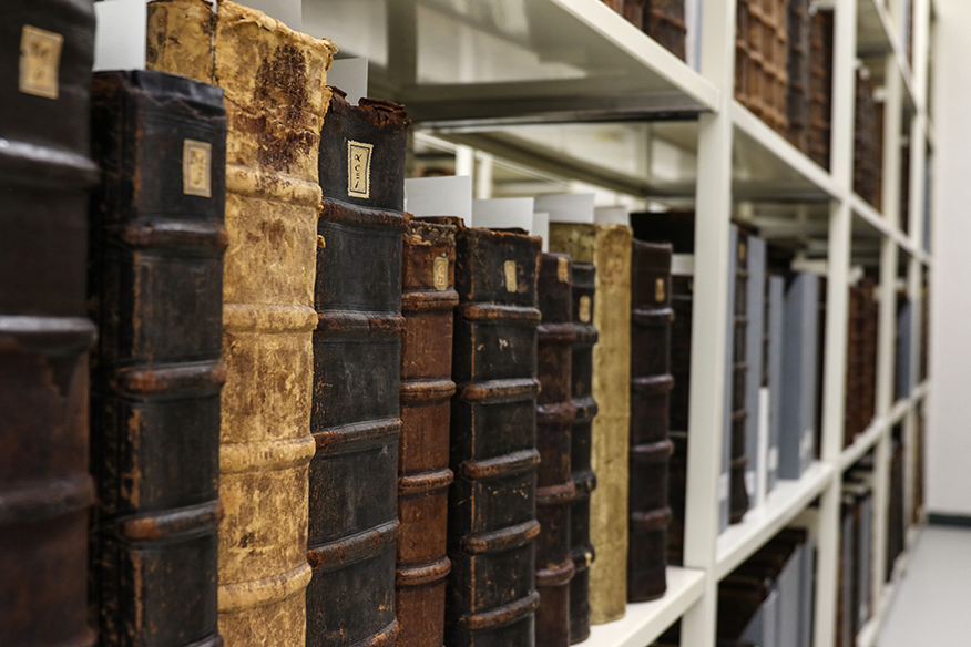 De boeken van de universiteitsbibliotheek waren geen alledaagse boeken die men kon vinden in de persoonlijke bibliotheek van een professor. Het waren dure en grote boeken, die dienden om magistraten, bezoekers en potentiële donateurs te imponeren.The books in the university library were not the everyday books one would find in a professor’s personal library. They were very expensive and large, partly to impress magistrates, visitors and possible benefactors.