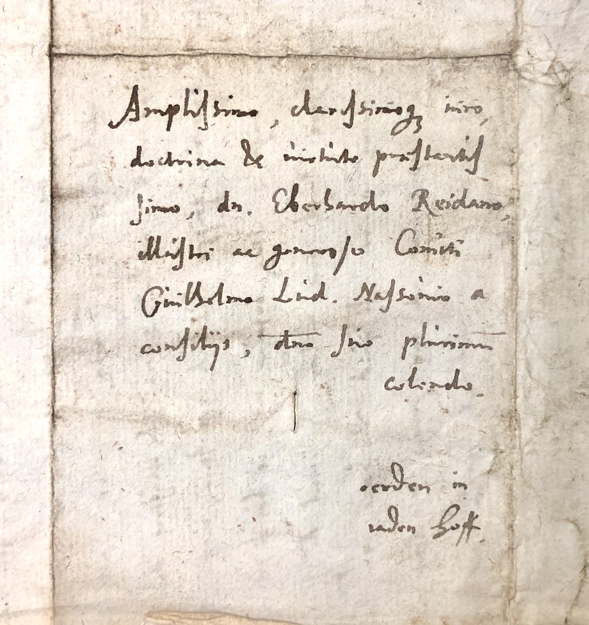 17. Ubbo Emmius, brief van 3 december 1600 (autograaf, UBG)17. Ubbo Emmius, letter dated December 3, 1600 (autograph copy, UBG)17. Ubbo Emmius, Brief vom 3. Dezember 1600 (Original, UBG)