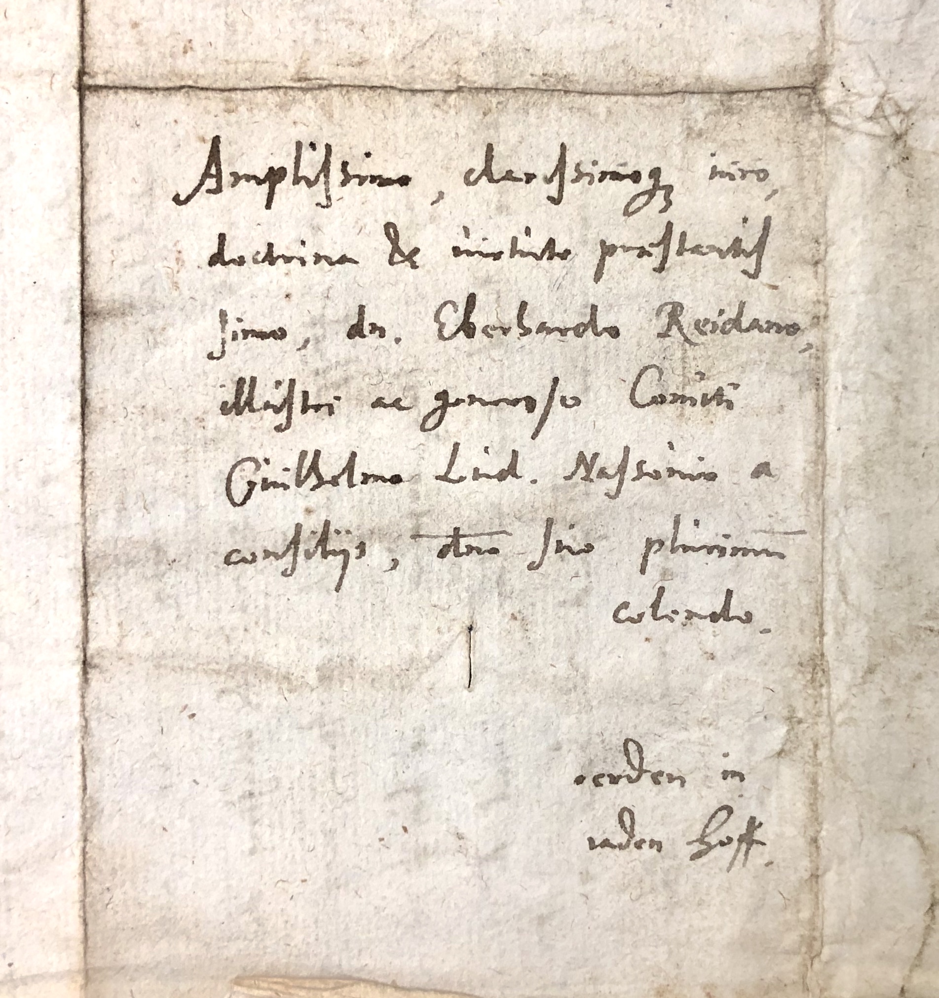 17. Ubbo Emmius, letter dated December 3, 1600 (autograph copy, UBG)