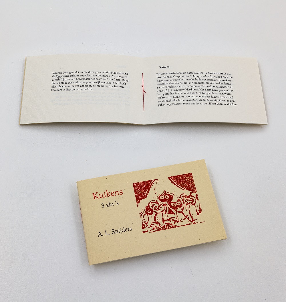 A.L. Snijders, ‘Kuikens: 3 zkv’s’, Triona Pers, 2013
