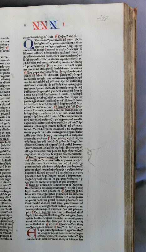 Inc. 189. Manicula in Speculum naturale van Vincent van Beauvais.