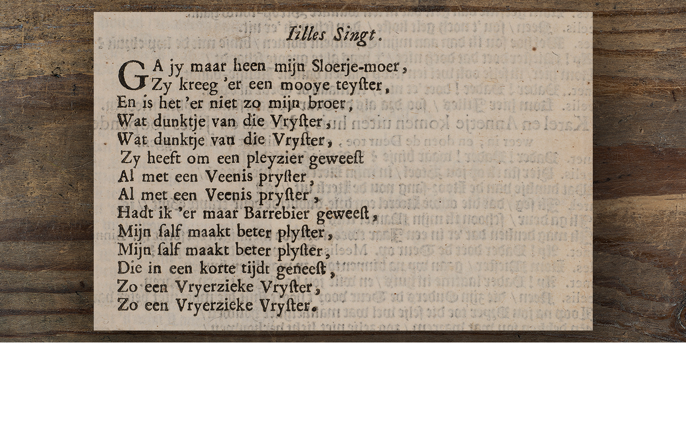 Het slotlied over de ‘Sloerie-moer’ Annetje. 