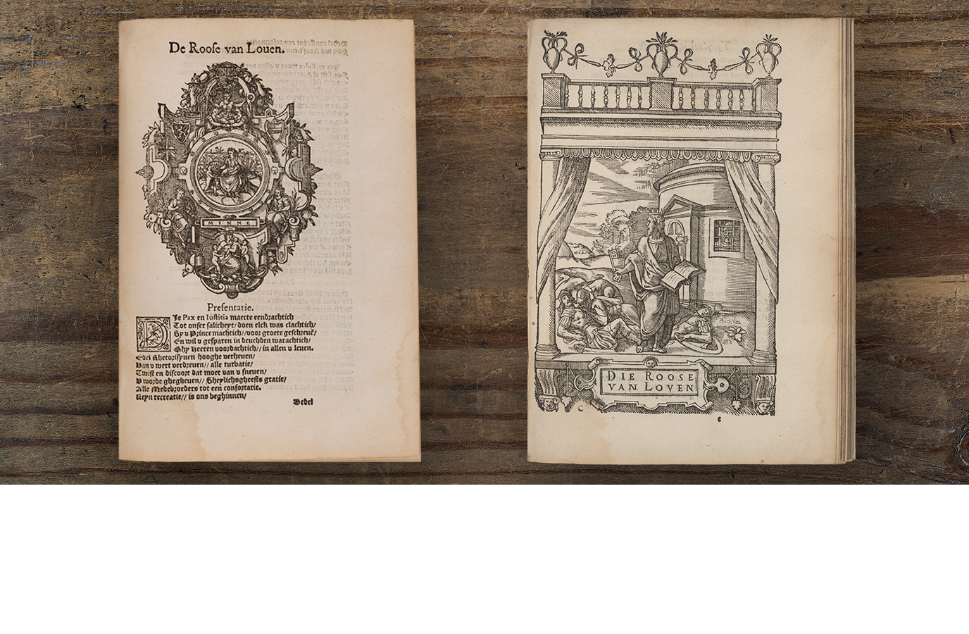 Alle deelnemende rederijkerskamers hebben in dit boek een soort eigen hoofdstukje gekregen dat begint met hun blazoen en zinspreuk, gevolgd door de voorgedragen of opgevoerde teksten en een gravure.
