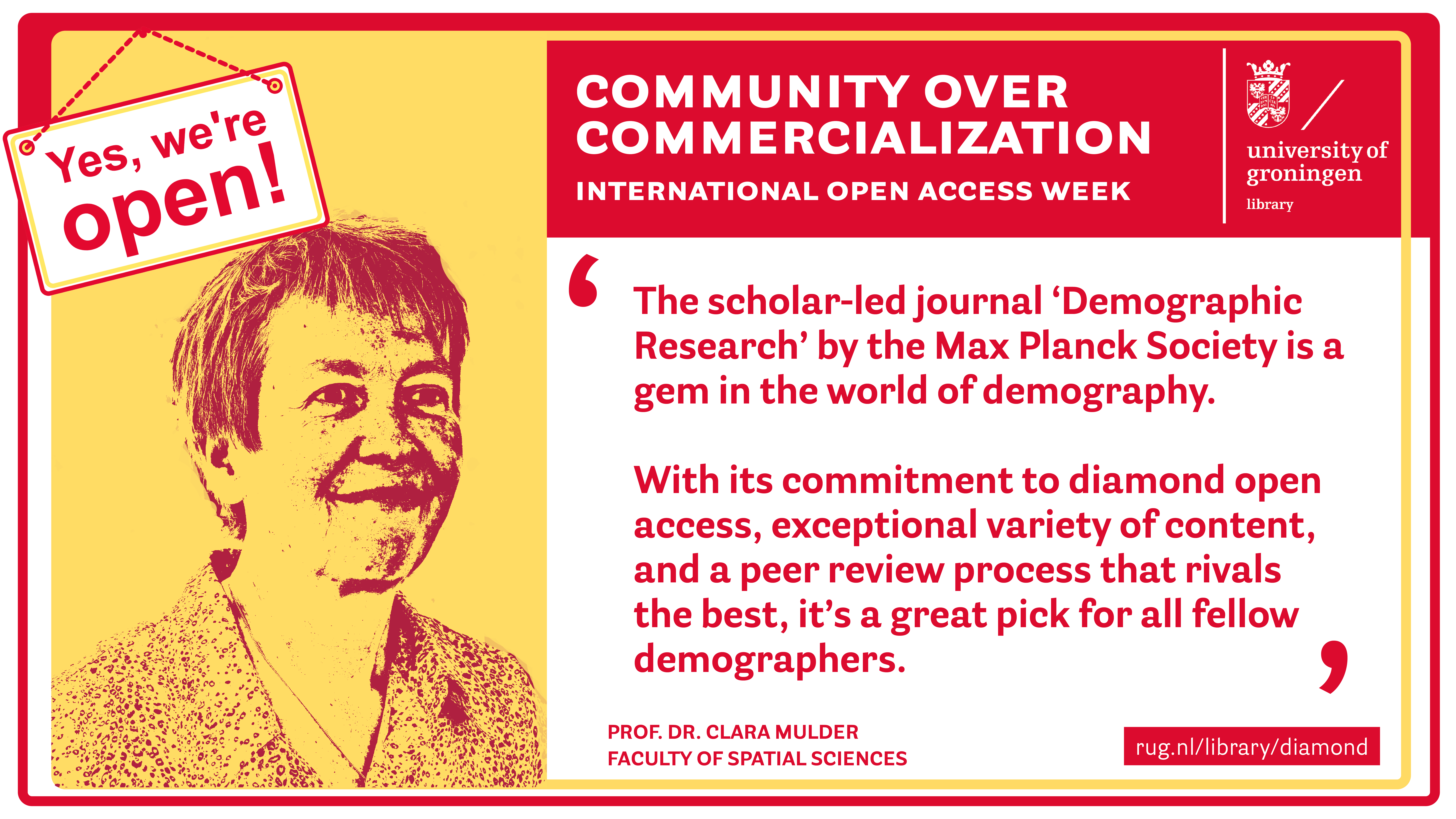 Slide met statement Clara Mulder 
