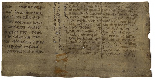 HS404: fragment uit de dertiende eeuw dat Latijn en Oudfries bevat