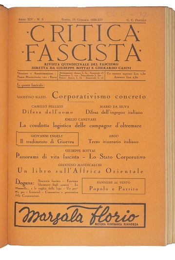 frontcover Critica Fascista