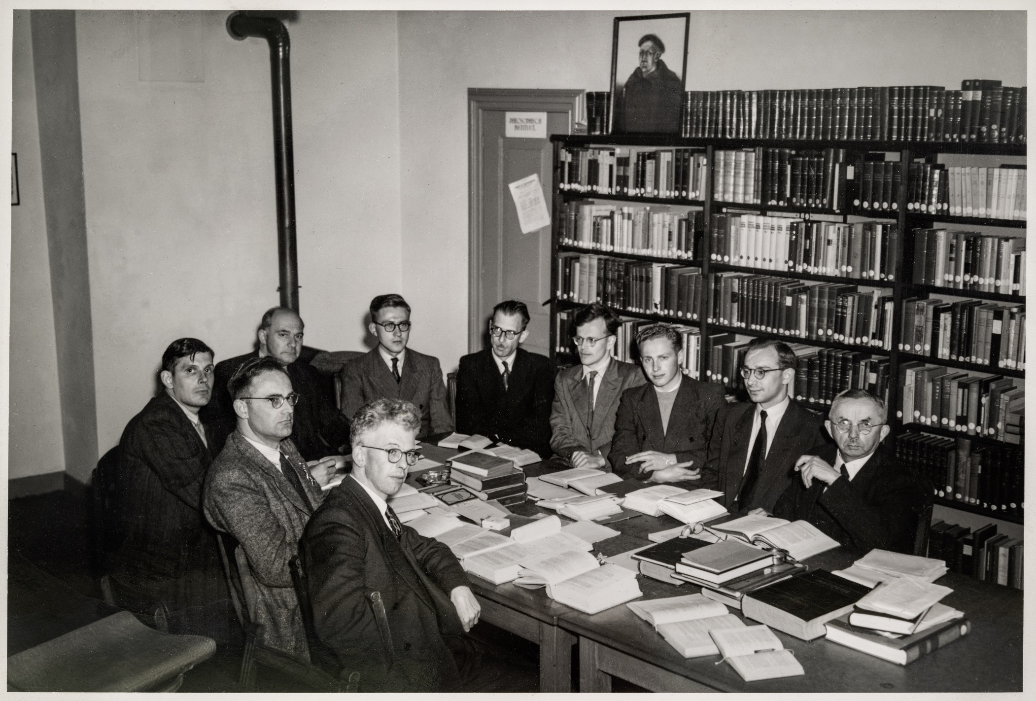 Plessner tijdens een werkcollege