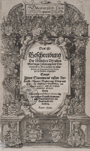 1. Hermann Hamelmann, Oldenburgisch Chronicon. See also the large scale illustrations between the text blocks.