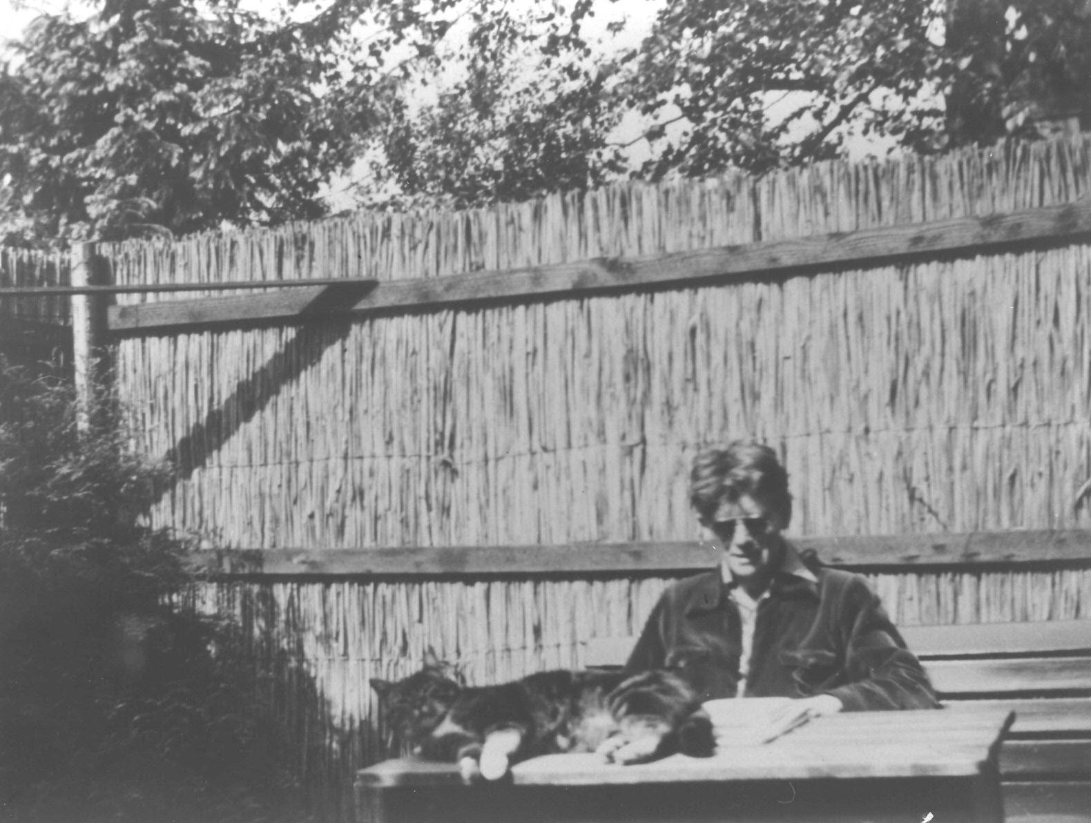 12. Hendrik de Vries with his cat Chico