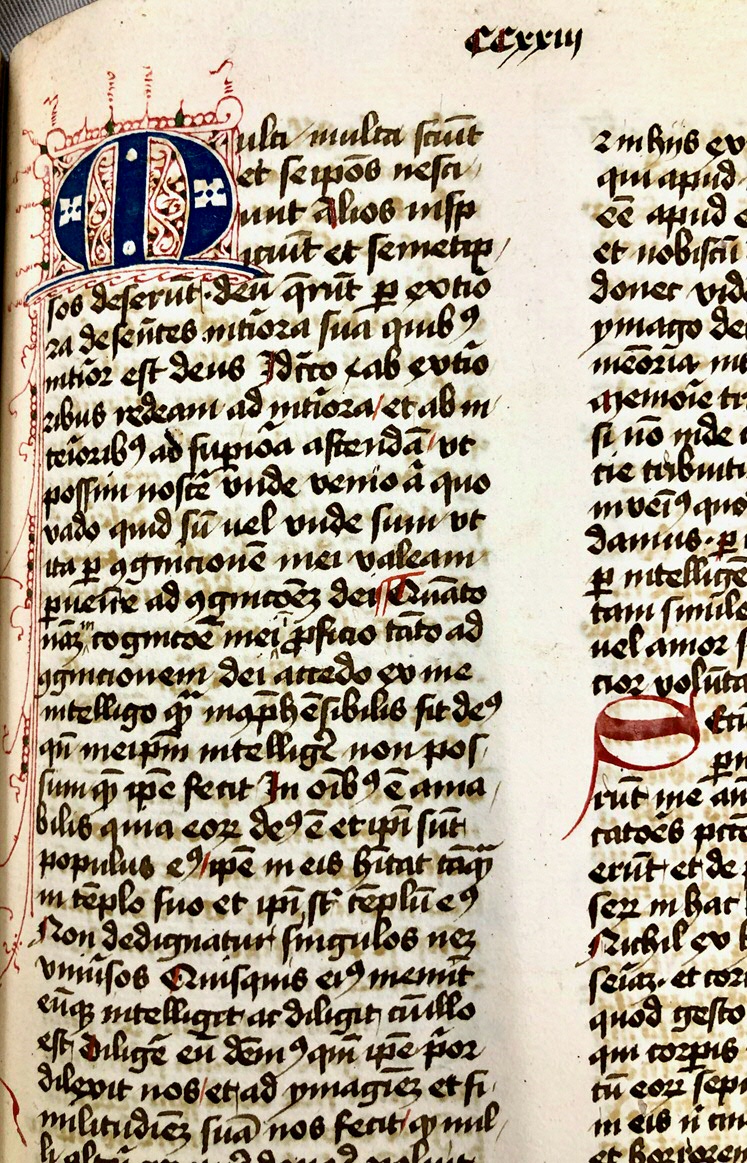 Het begin van pseudo-Bernardus’ overpeinzingen. UBG HS 10, fol. 223r