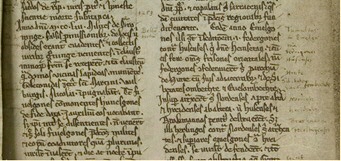 The entries for the year 1253 mention the Walburgkerk in Groningen, which has since vanished: “The knights of Groningen ... attacked the Gelkingen, who were in the Martini Church and the Walburg and Nicholas Church.” To the right in the margin comments by Ubbo Emmius. UBG HS 116, fol. 40r, col. 157