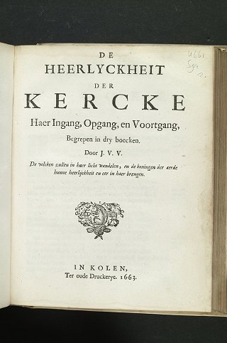 Titelpagina van de eerste editie