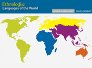 Ethnologue - map of the world
