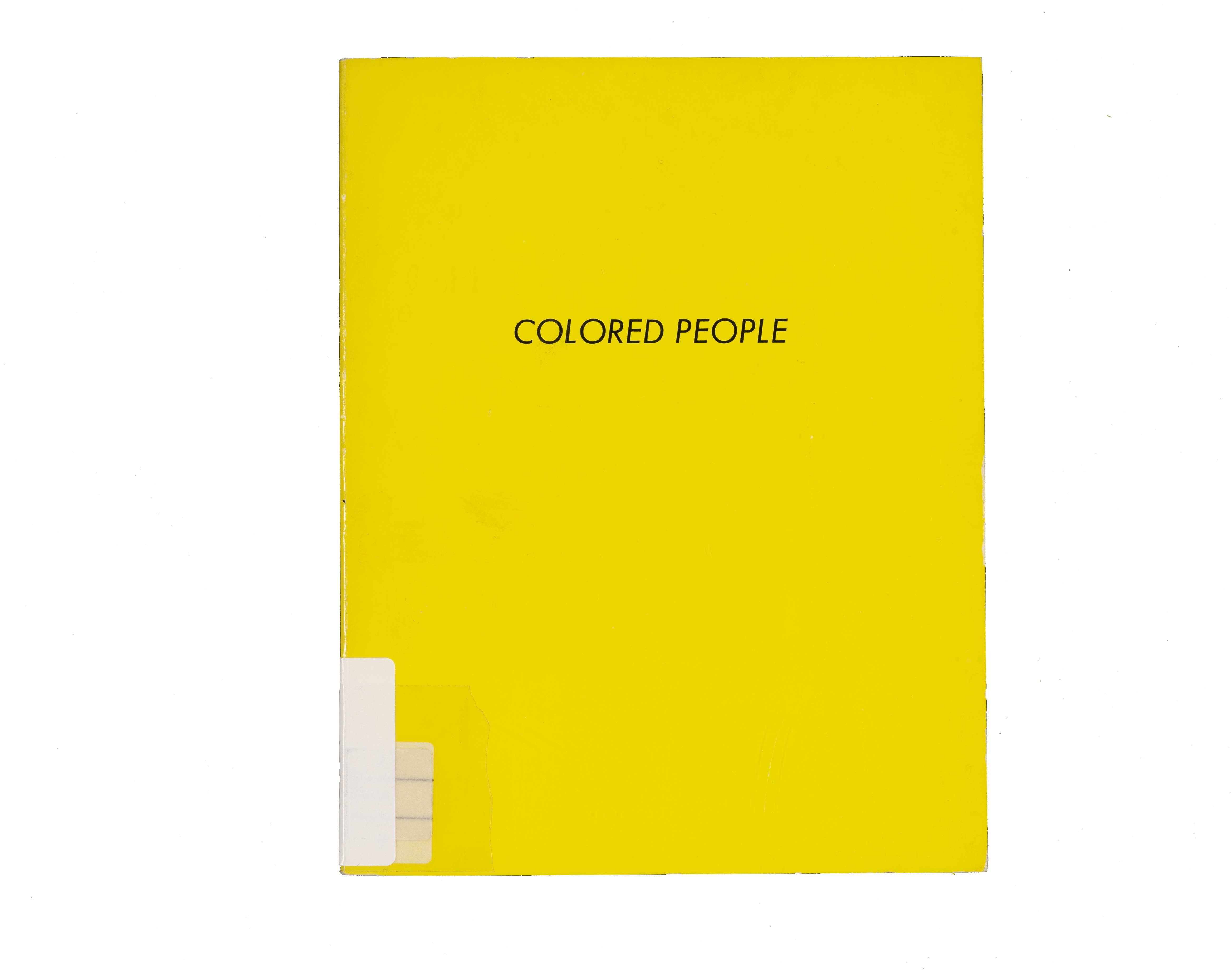 Ed Ruscha: Colored people, 1972 (cover)