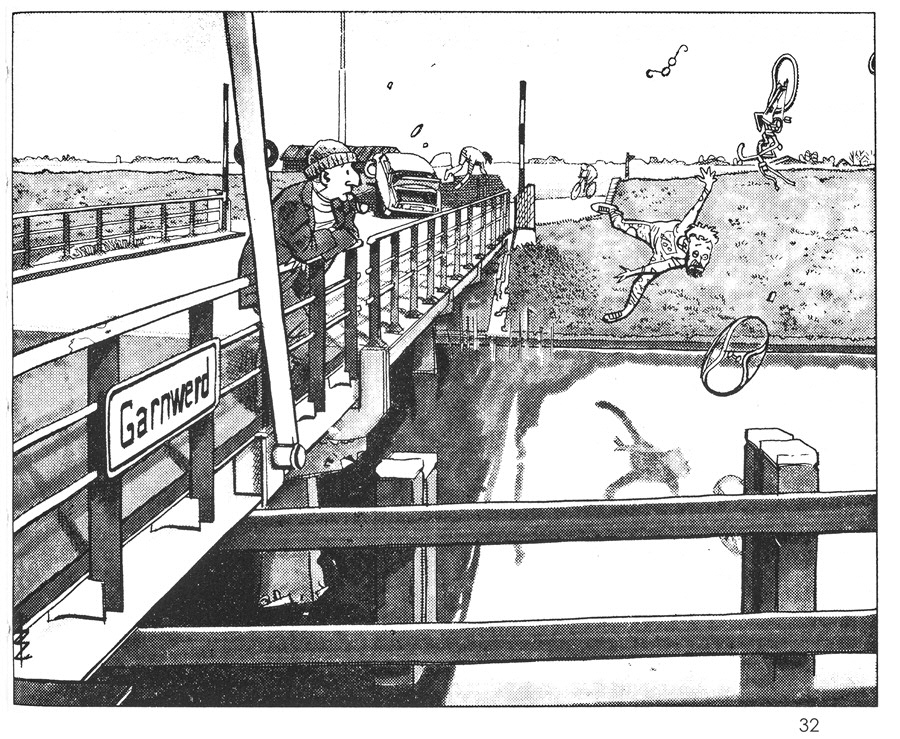 32. Het ongeluk op de brug bij Garnwerd, perspectief Ripperda32. The Garnwerd accident, Ripperdaperspective