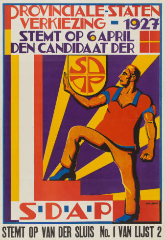 Verkiezingsaffiche: SDAP, 1927