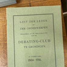 Archief Debating-club te Groningen 1866-1964