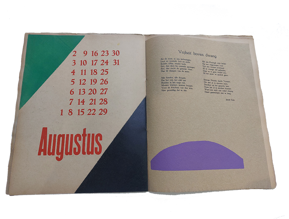 Kalenderblad Augustus